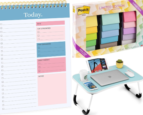 Work from Home essentials 💻🗒🖊 cover photo collage