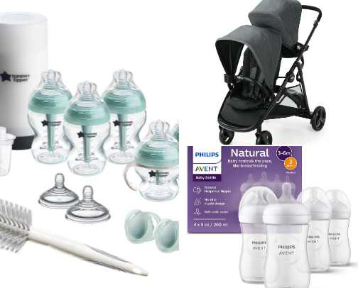 Baby must have items cover photo collage