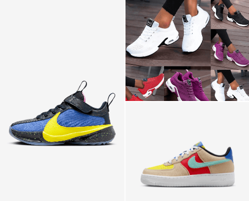 Nike Sneakers for the whole family cover photo collage