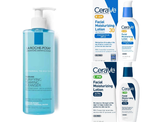 Skincare favorites for oily skin cover photo collage