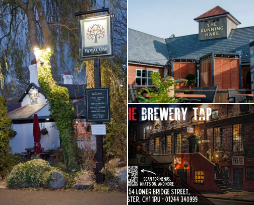 Sunday Dinners worth trying in and around Chester cover photo collage