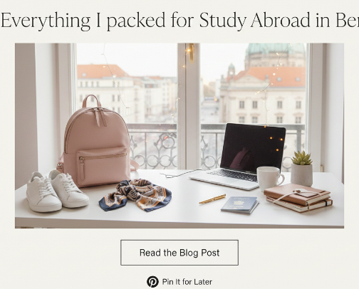 Everything I Packed for My Study Abroad In Berlin: Winter Edition cover photo collage