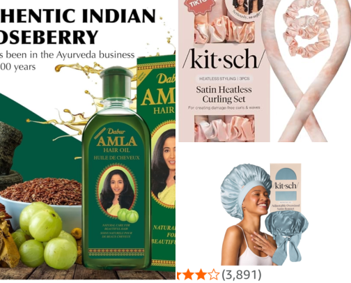 My fav hair cair products 💇🏽‍♀️ cover photo collage