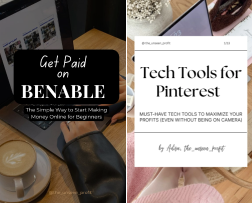The Beginner-Friendly Way to Start a Side Hustle & Make Passive Income Online from your comfy sofa living that Soft Girl Life cover photo collage