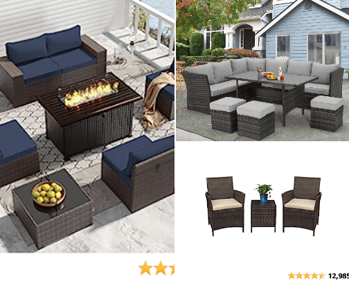 Patio Furniture cover photo collage