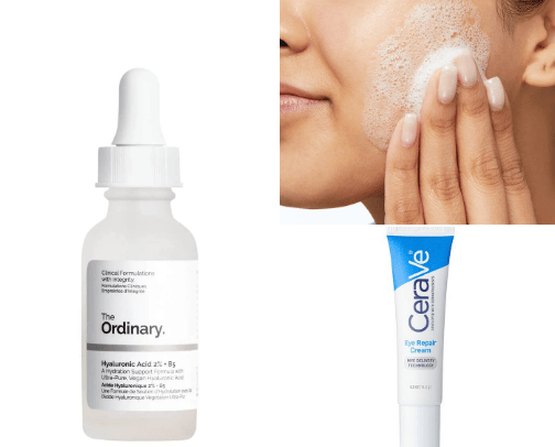 Products for the perfect face cover photo collage
