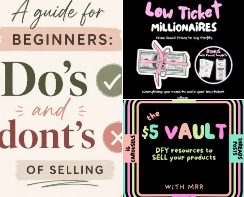 Top Digital Products You Can Rebrand & Resell (MRR & PLR) cover photo collage