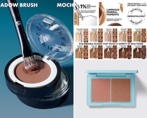 Makeup for mature skin cover photo collage
