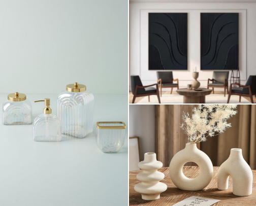 Chic, Cozy, and Modern Home Decor cover photo collage