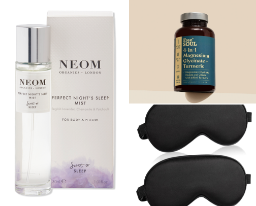 Essentials for the sleep routine of dreams 💤☁️ cover photo collage