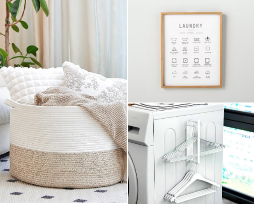 Laundry Room + Cleaning Finds cover photo collage