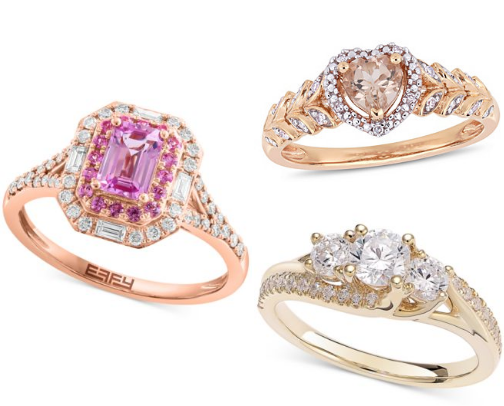 Beautiful Gemstone Rings cover photo collage