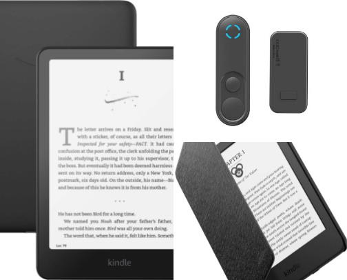 💡 My Cozy Reading Setup Essentials + Kindle Faves cover photo collage