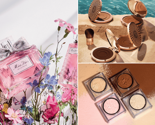 Sephora skincare and make up products cover photo collage
