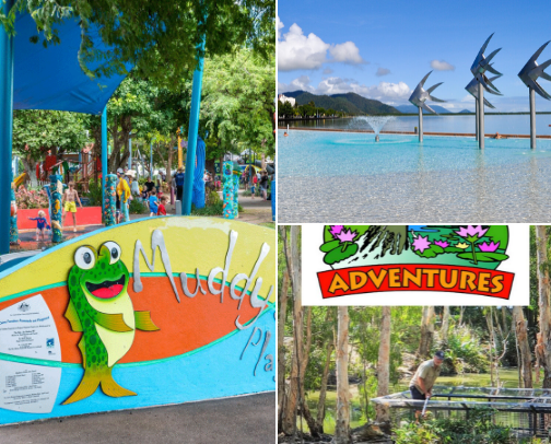 Kid friendly Cairns, Australia cover photo collage