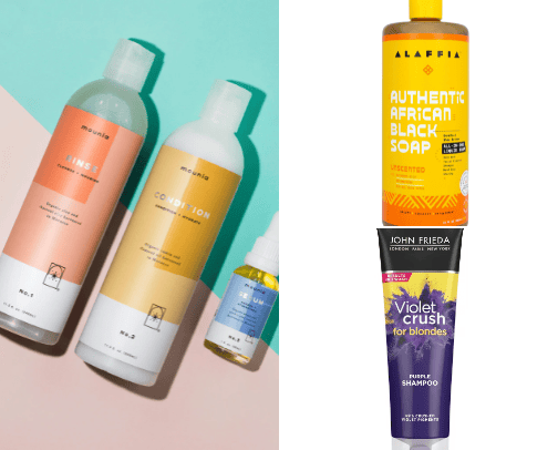 Products that are keeping my silver hair healthy! cover photo collage