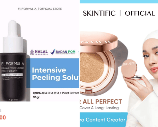 Skincare cover photo collage