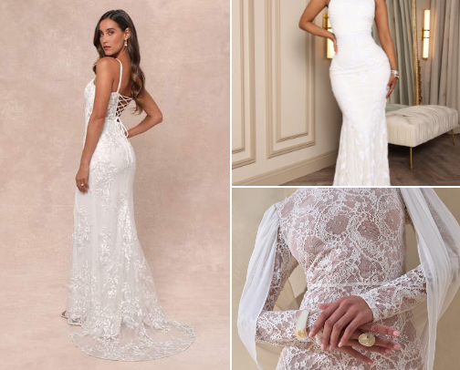 Affordable Wedding Dresses for the Simple, Minimalistic Bride 💍 cover photo collage