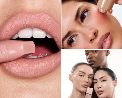 makeup must haves. cover photo collage