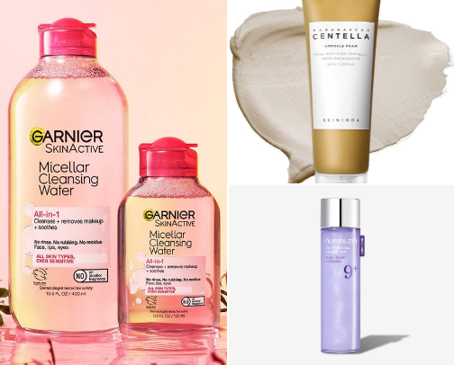 Acne Prone Skincare Nightime Routine cover photo collage