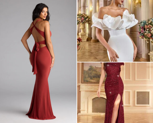 Formal Dresses cover photo collage