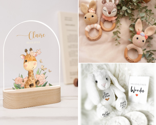 Personalised gifts for newborns cover photo collage