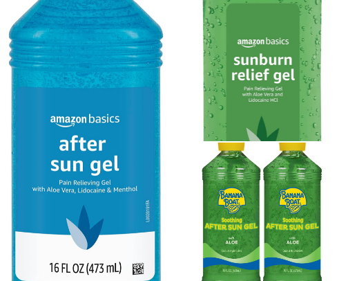 Top 10 After Sun Gels with Aloe cover photo collage