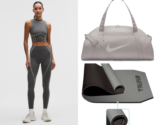 Ladies workout essentials for home or the gym cover photo collage