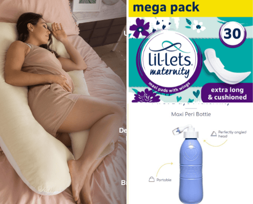 Pregnancy/post birth must-haves cover photo collage