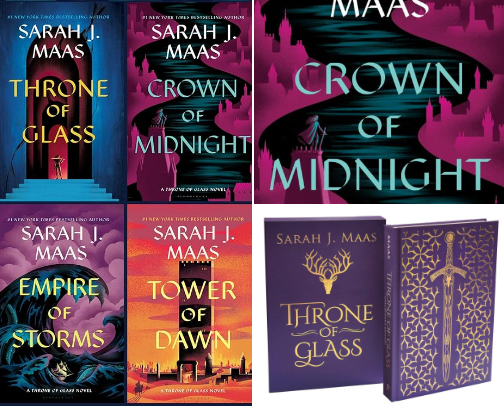 The Best of Throne of Glass cover photo collage