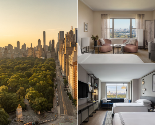 11 Dreamy New York City Hotels with Iconic Central Park Views cover photo collage