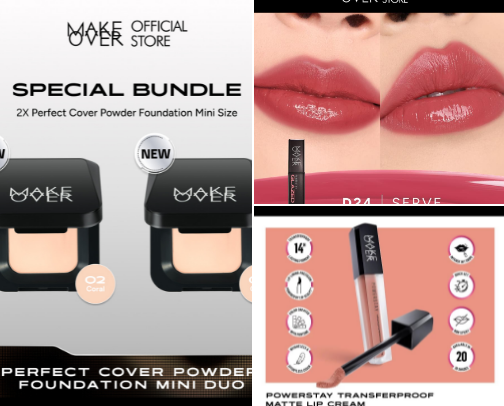 Makeover product cover photo collage