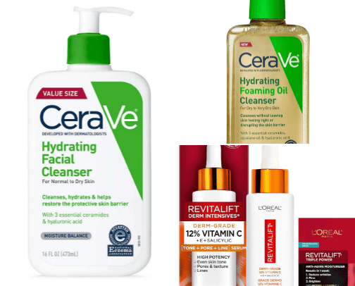 Affordable skin care cover photo collage