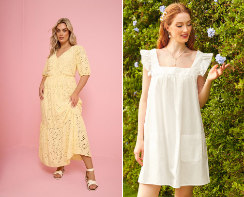 Plus size summer dresses cover photo collage