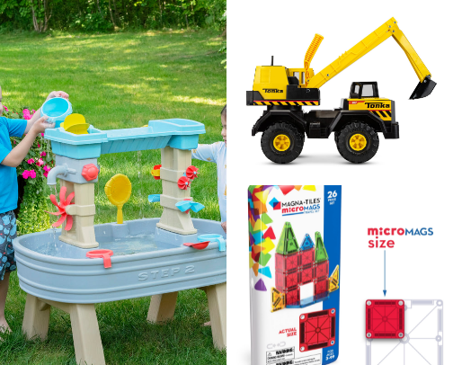 Learning Through Play: Must have fun, educational, STEM toys for your active and curious toddlers. cover photo collage