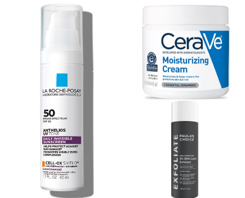 The Holy Grail Skincare Routine: Clear Skin Essentials.💜 cover photo collage