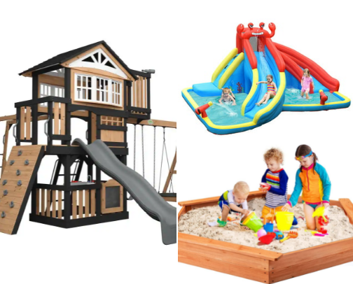 Kids outdoor fun! cover photo collage