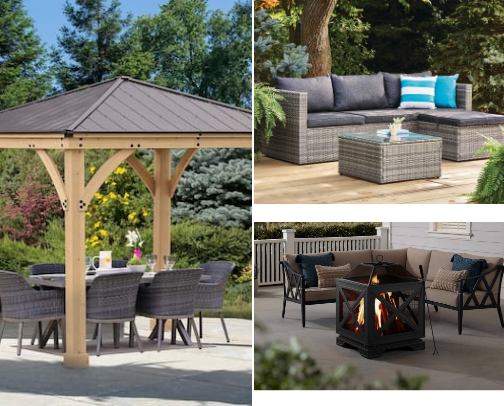 YOUR BACKYARD OASIS STARTS HERE!! cover photo collage