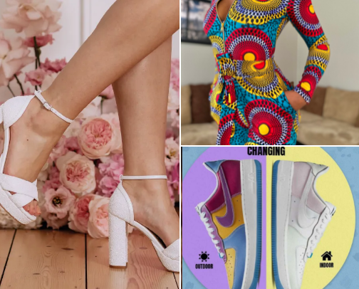 Clothes & shoes cover photo collage