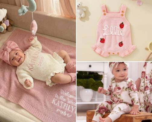 Baby girl's cute outfits💝 cover photo collage