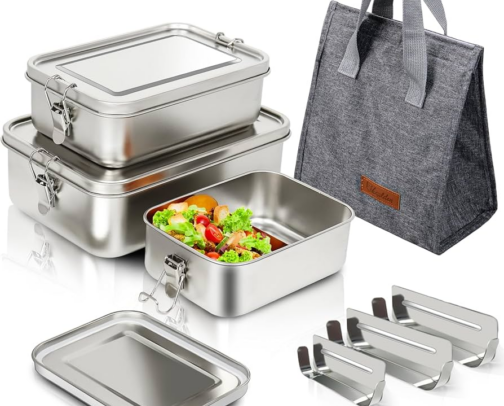 Aesthetic & Functional Lunch Boxes for Work & School 🍱✨ cover photo collage