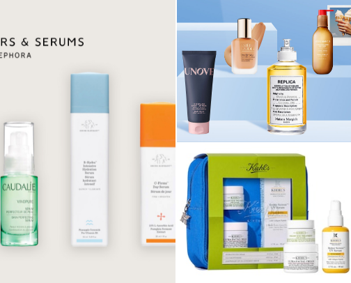 SKINCARE & BEAUTY PRODUCTS cover photo collage