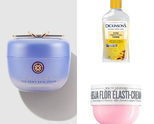 Favorite products for self care day or night. cover photo collage