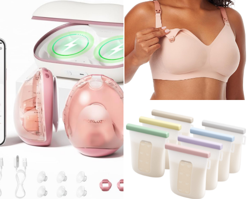 Top Breastfeeding Essentials I Actually Use 💕 cover photo collage