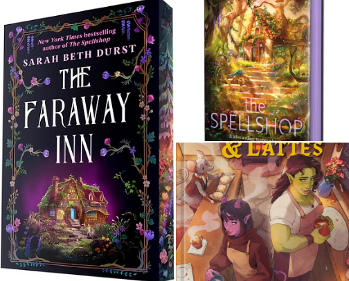 Save & Read - The Faraway Inn Cozy Fantasy Companion Reads and Gifts cover photo collage