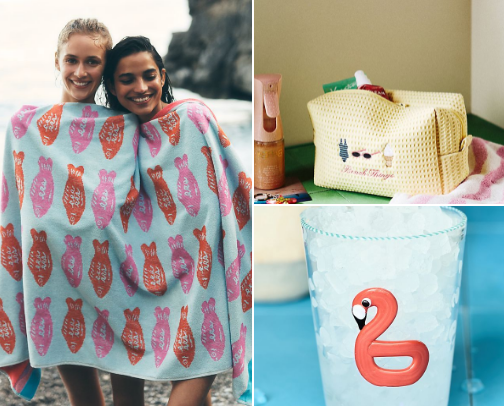 The Anthro Vacation Drop 🐚 cover photo collage