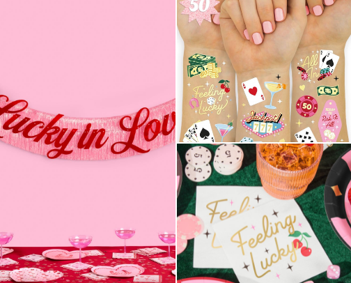 Lucky in Love 🎰✨ The Cutest Vegas-Inspired Bachelorette Party Theme Ever cover photo collage