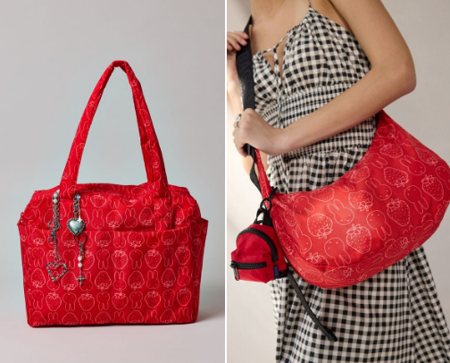 Strawberry Miffy Baggu cover photo collage