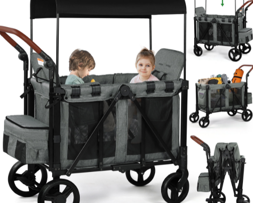 Vomeast stroller wagon for two Walmart cover photo collage