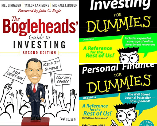 My favorite personal finance books cover photo collage